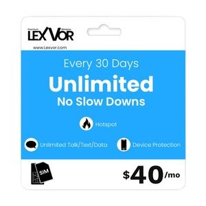 Get Unlimited for low as $40
LEXVOR com
Message me for more**